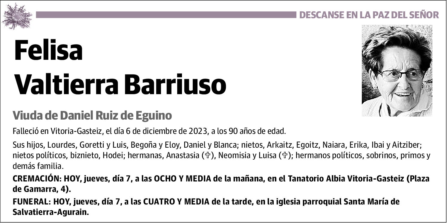Felisa Valtierra Barriuso