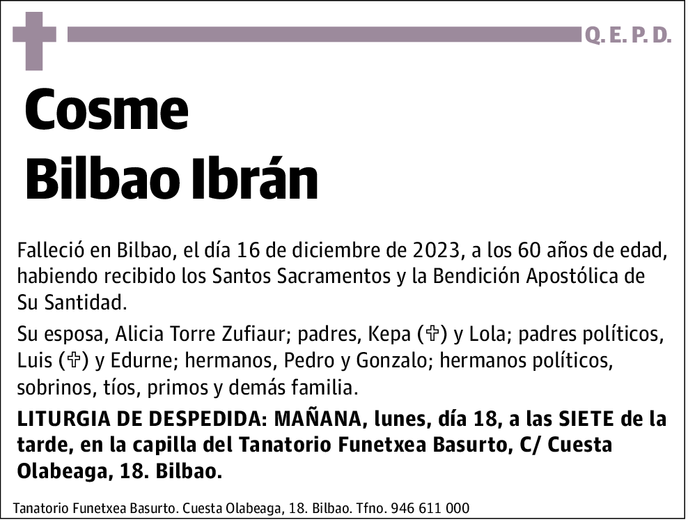 Cosme Bilbao Ibrán