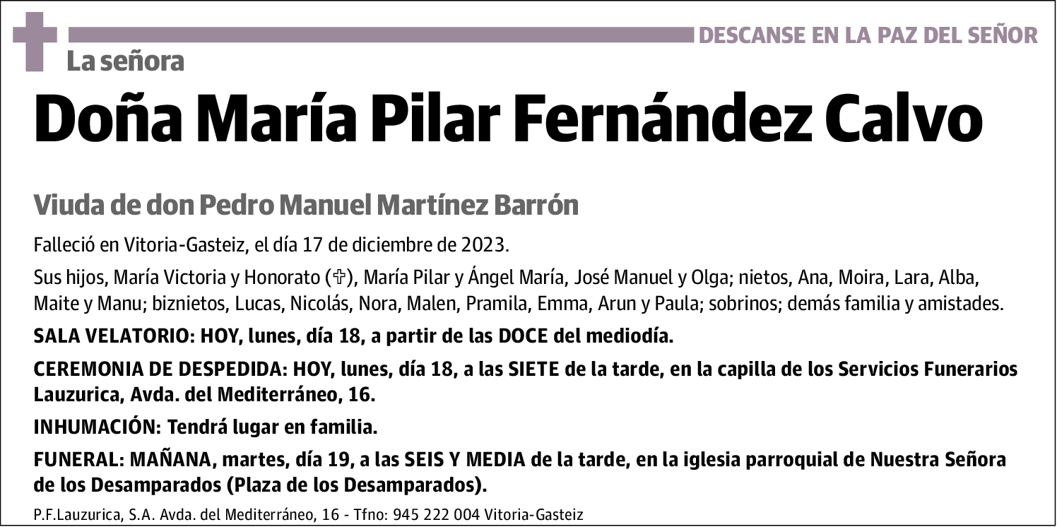 María Pilar Fernández Calvo