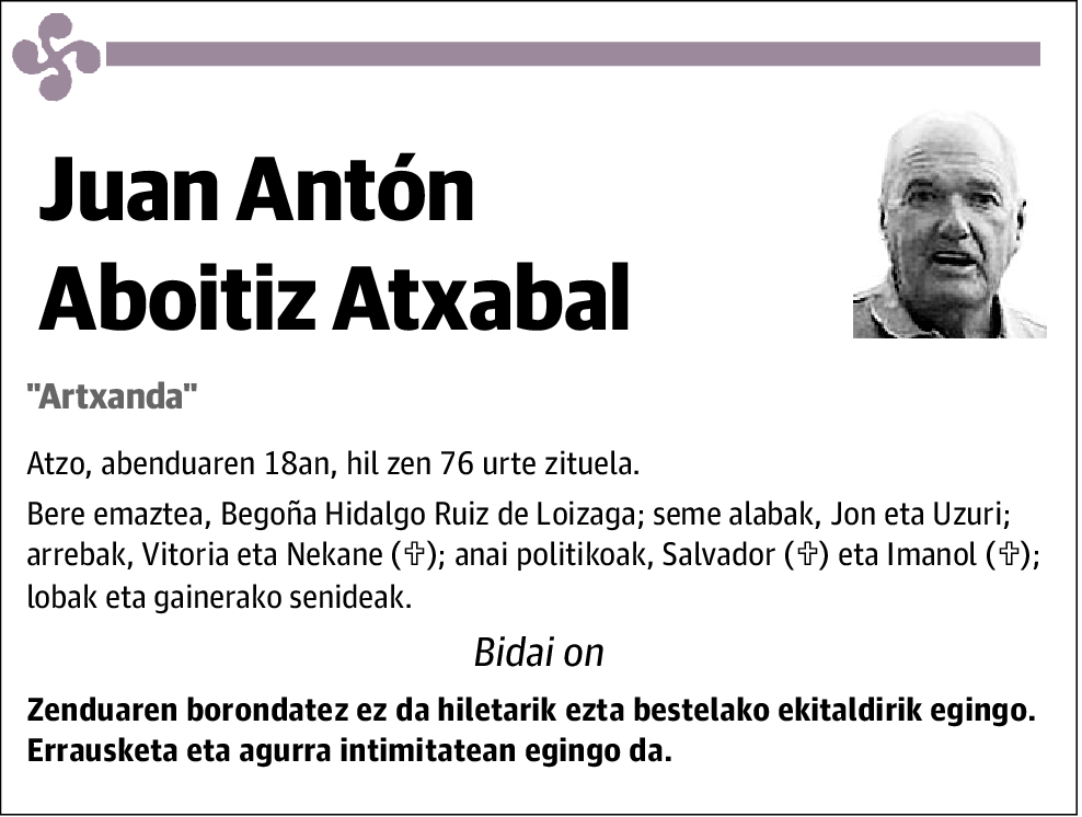 ABOITIZ ATXABAL, JUAN ANTÓN
