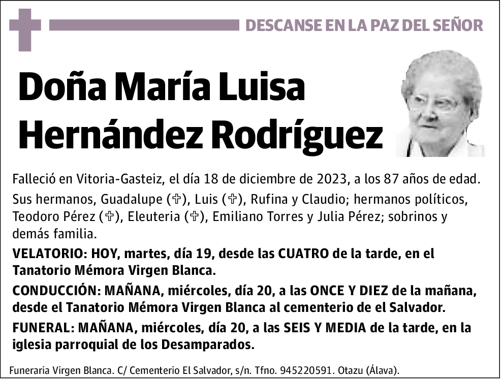 HERNÁNDEZ RODRÍGUEZ,MARÍA LUISA