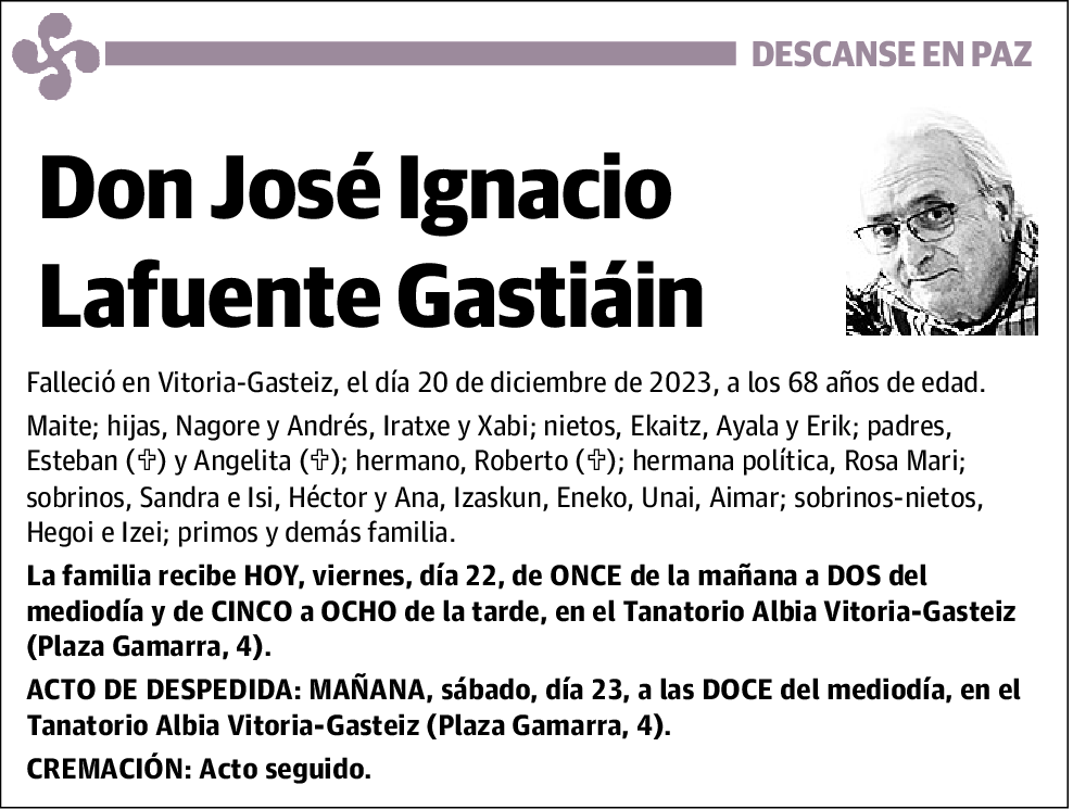 José Ignacio Lafuente Gastiáin