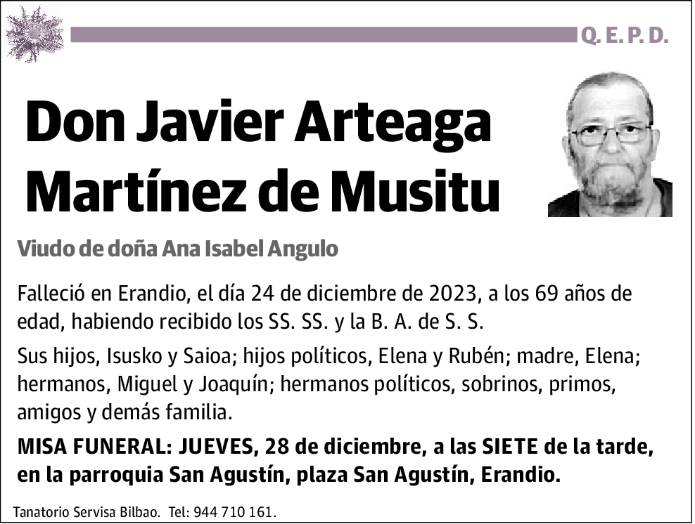 Javier Arteaga Martinez de Musitu