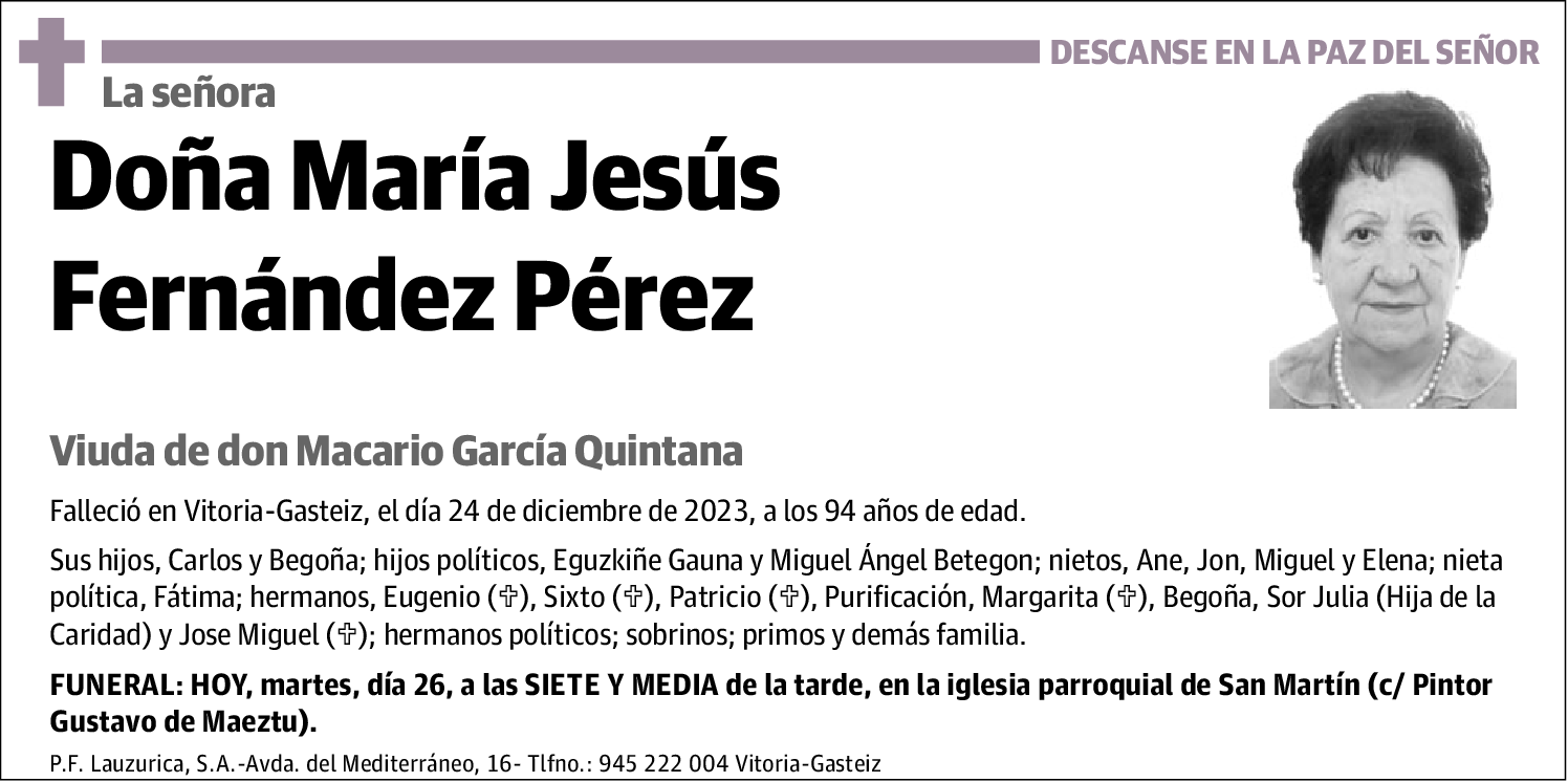 María Jesús Fernández Pérez