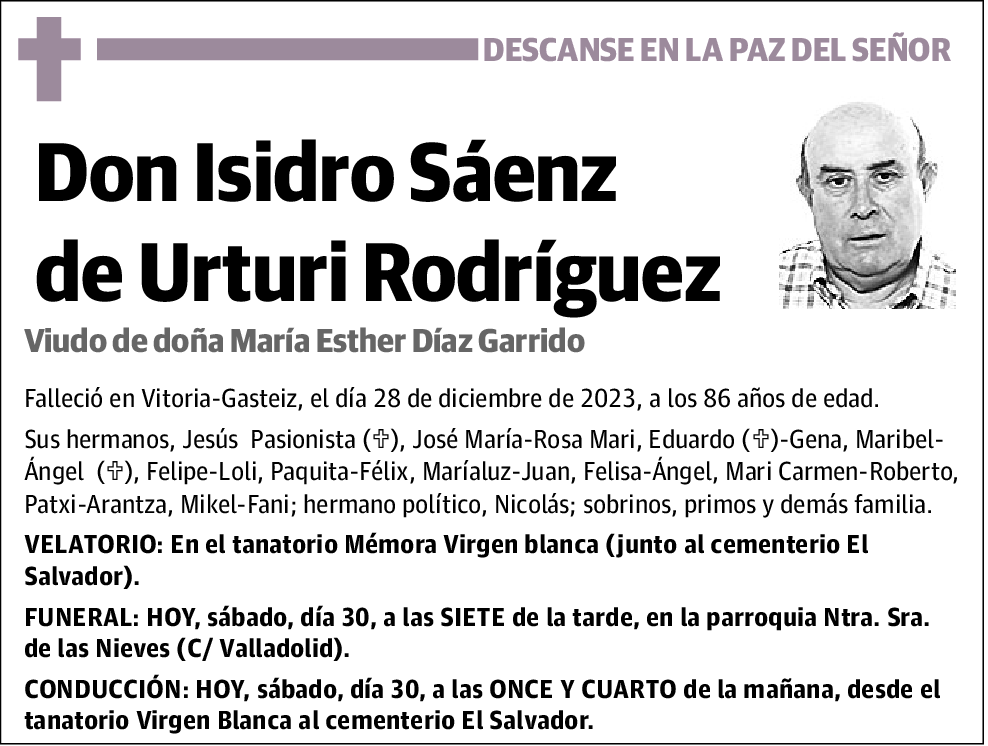 Isidro Sáenz de Urturi Rodríguez