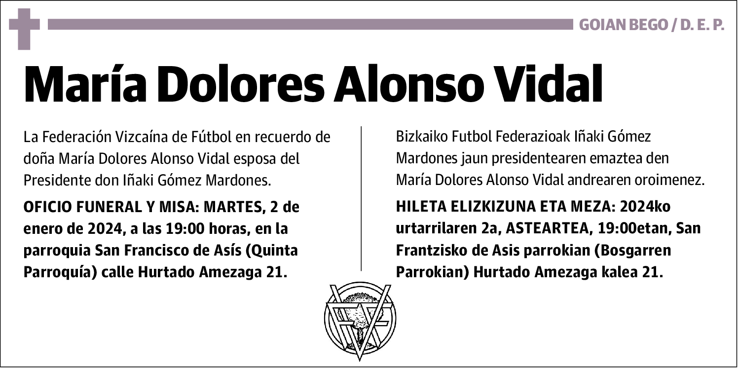 María Dolores Triple Alonso Vidal