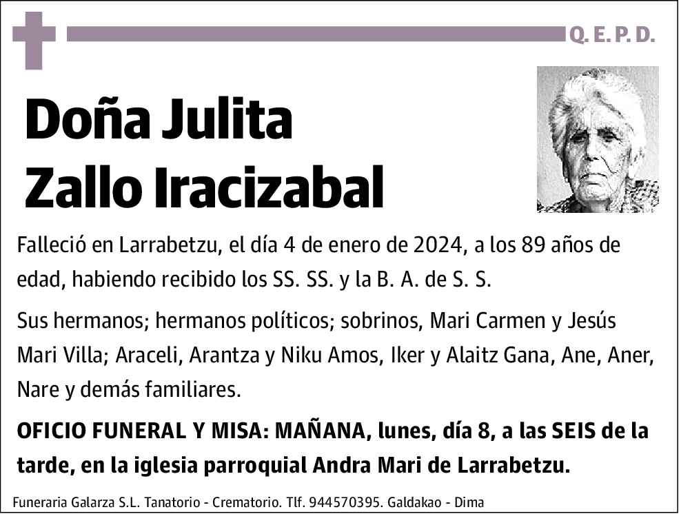 Julita Zallo Iracizabal