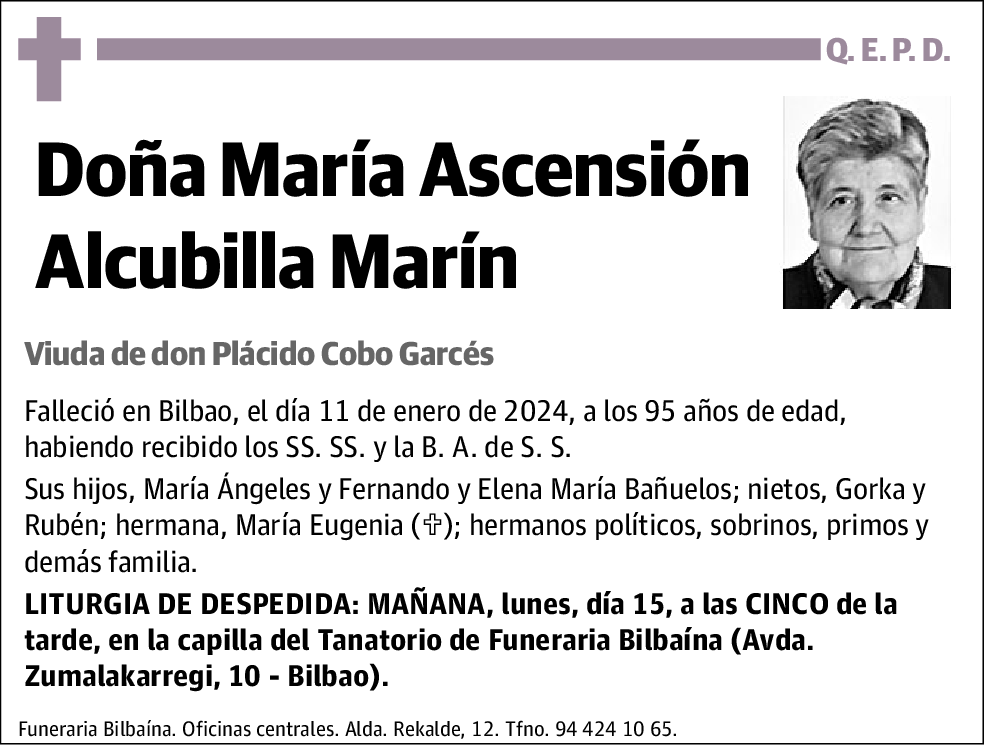 María Ascensión Alcubilla Marín