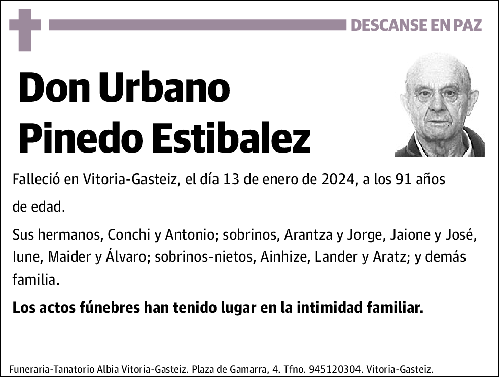 Urbano Pinedo Estíbaliz