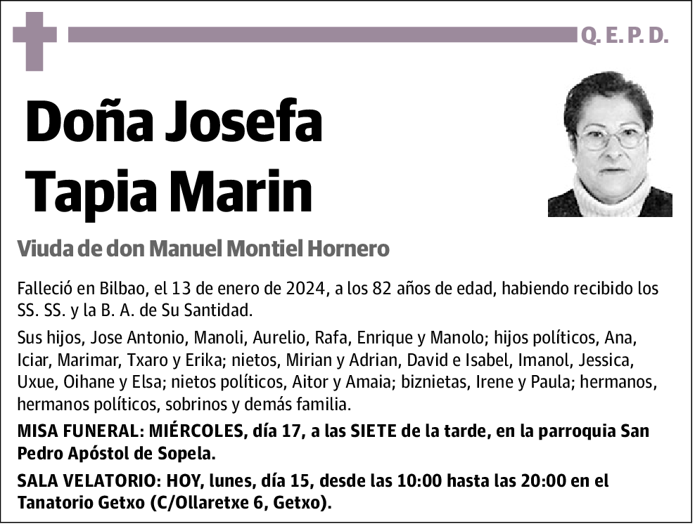 Josefa Tapia Marin