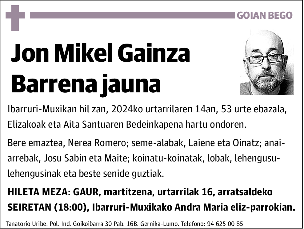 Jon Mikel Gainza Barrena