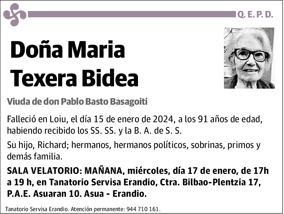 Maria Texera Bidea