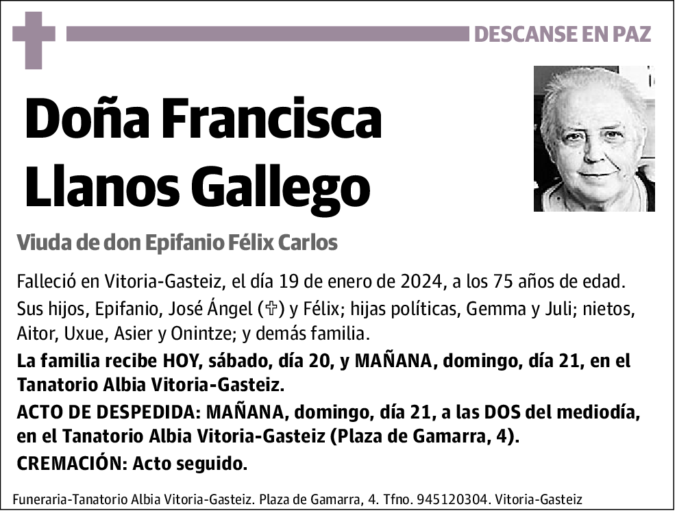 Francisca Llanos Gallego