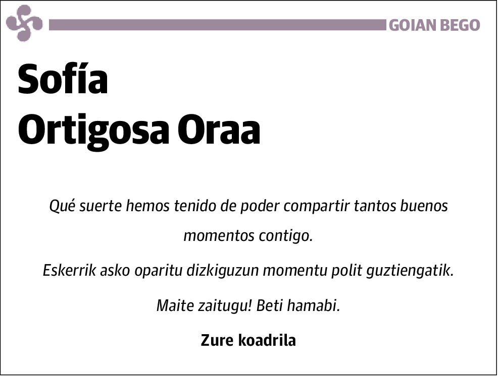 Sofía Ortigosa Oraa