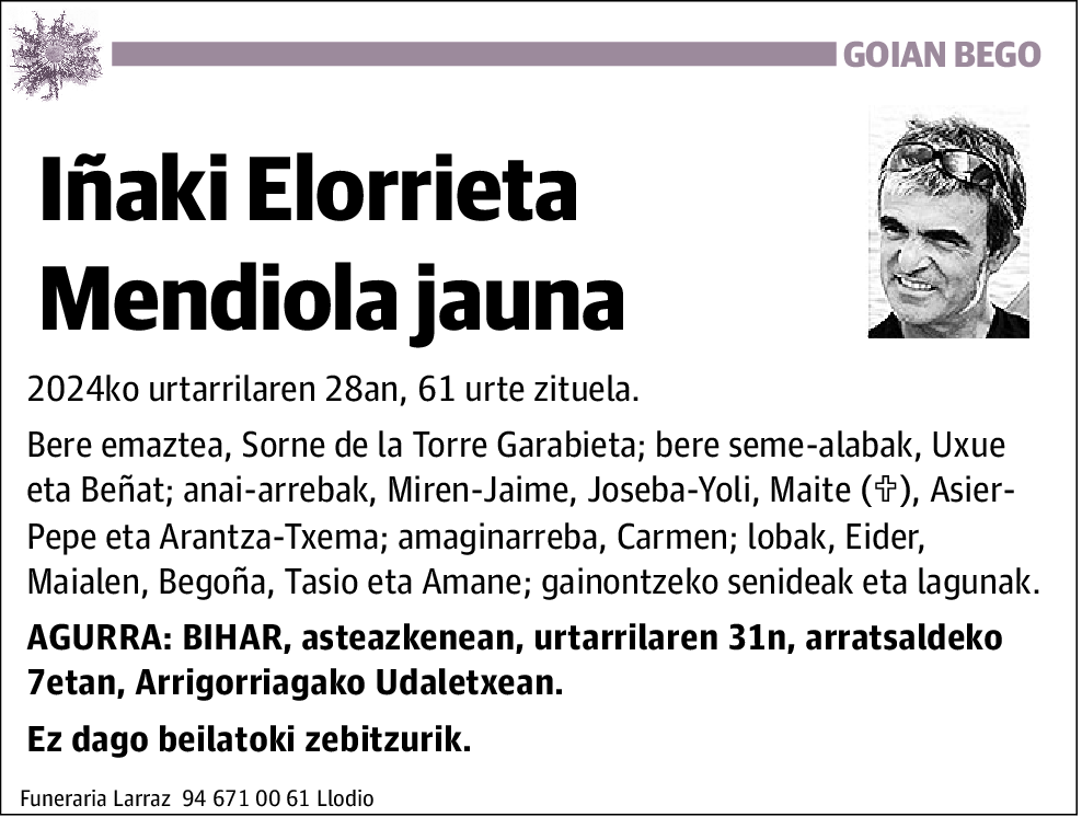 Iñaki Elorrieta Mendiola