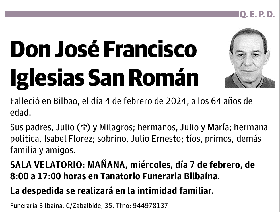 José Francisco Iglesias San Román
