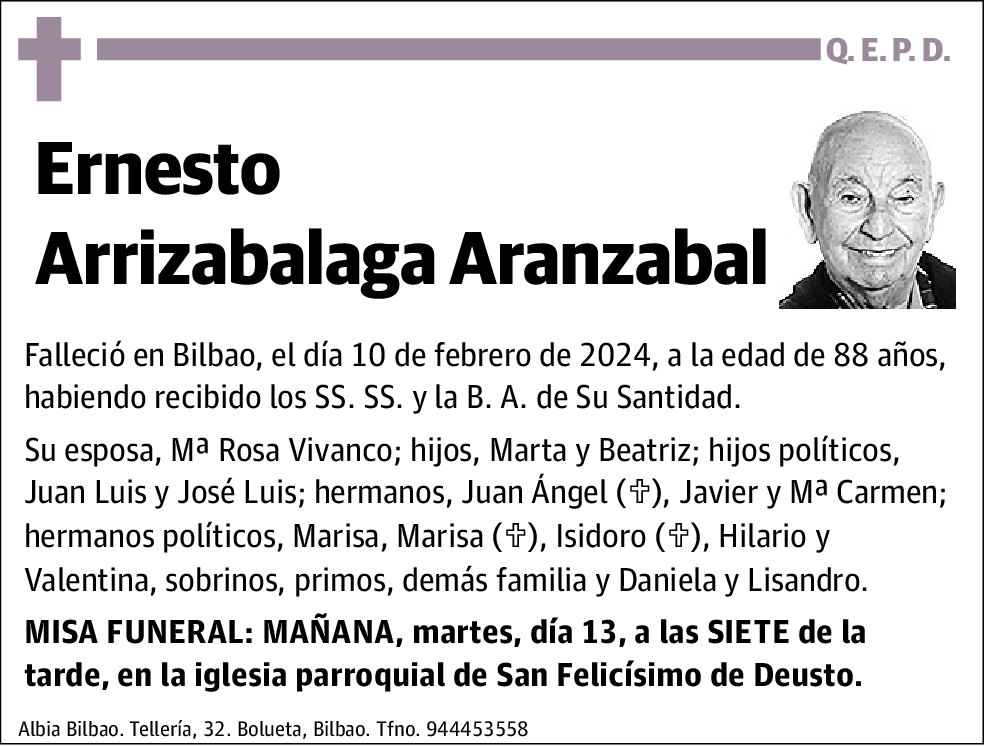 Ernesto Arrizabalaga Aranzabal