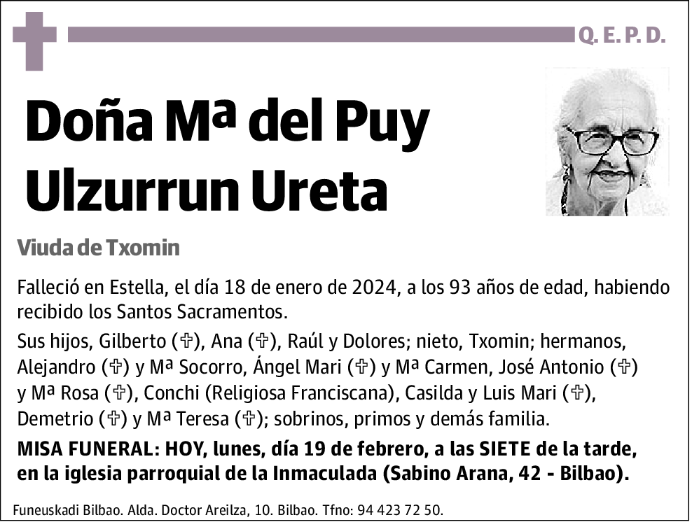 Mª del Puy Ulzurrun Ureta