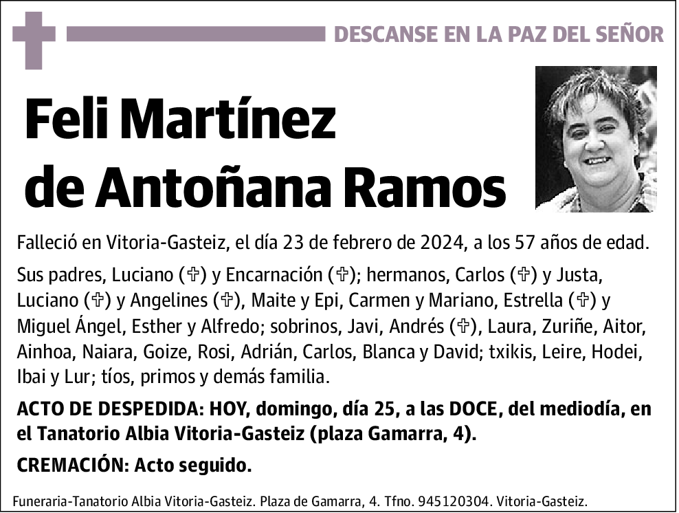 Feli Martínez de Antoñana Ramos