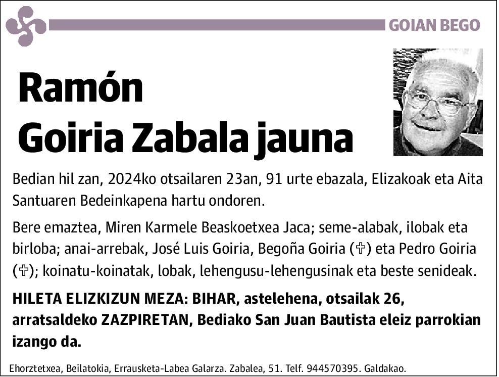 Ramón Goiria Zabala