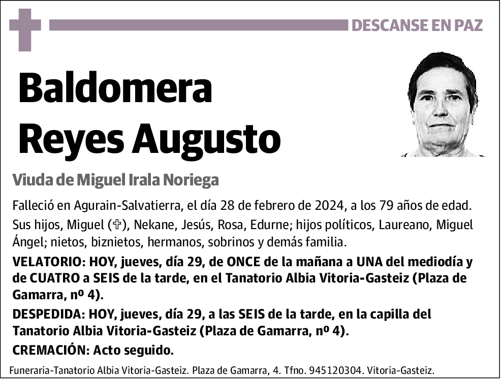 Baldomera Reyes Augusto