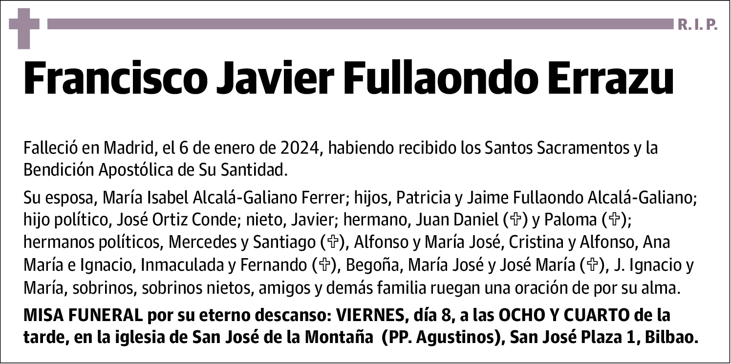 Francisco Javier Fullaondo Errazu