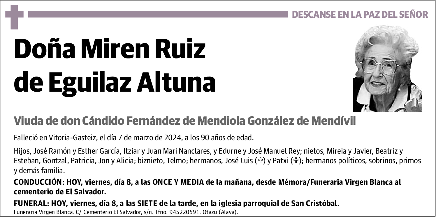 Miren Ruiz de Eguilaz Altuna