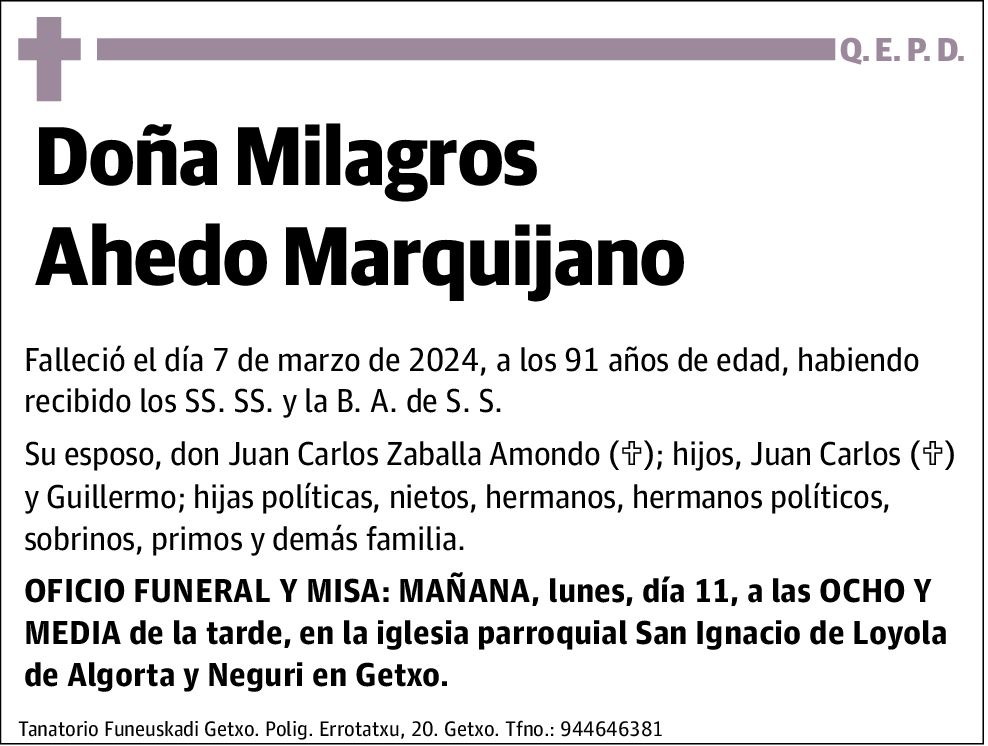 Milagros Ahedo Marquijano