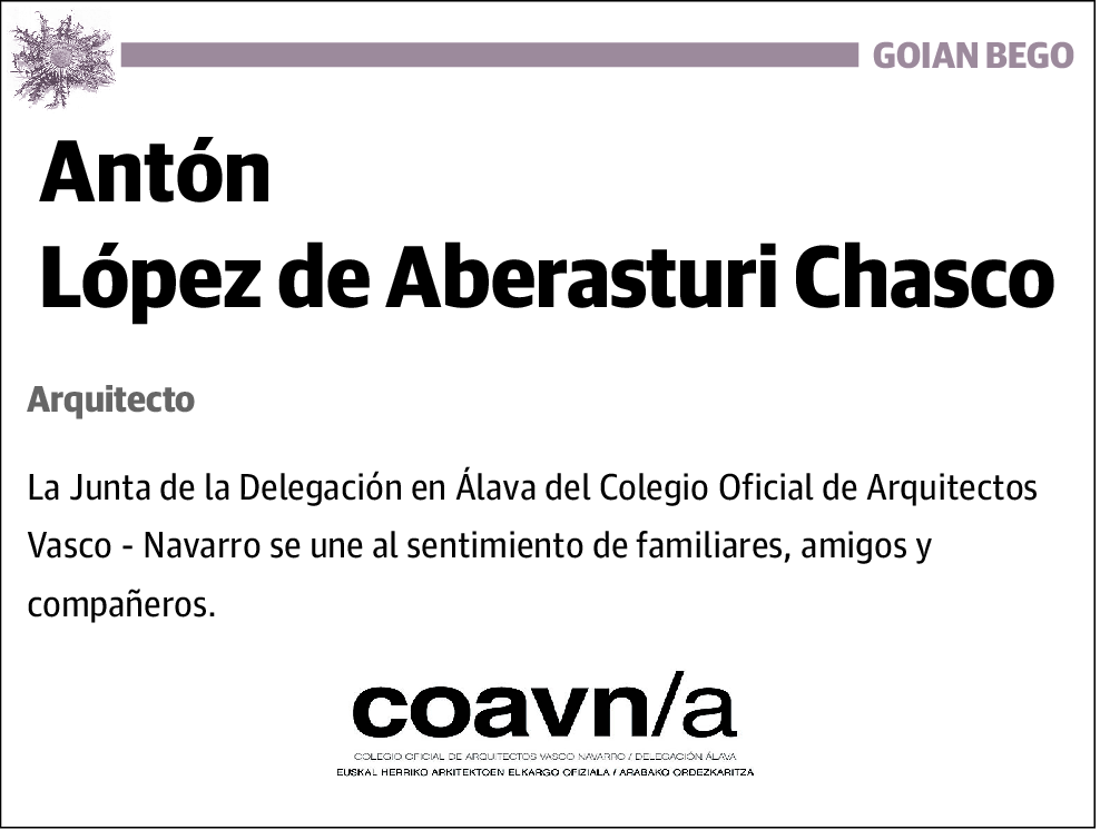 Anton Lopez de Aberasturi Chasco