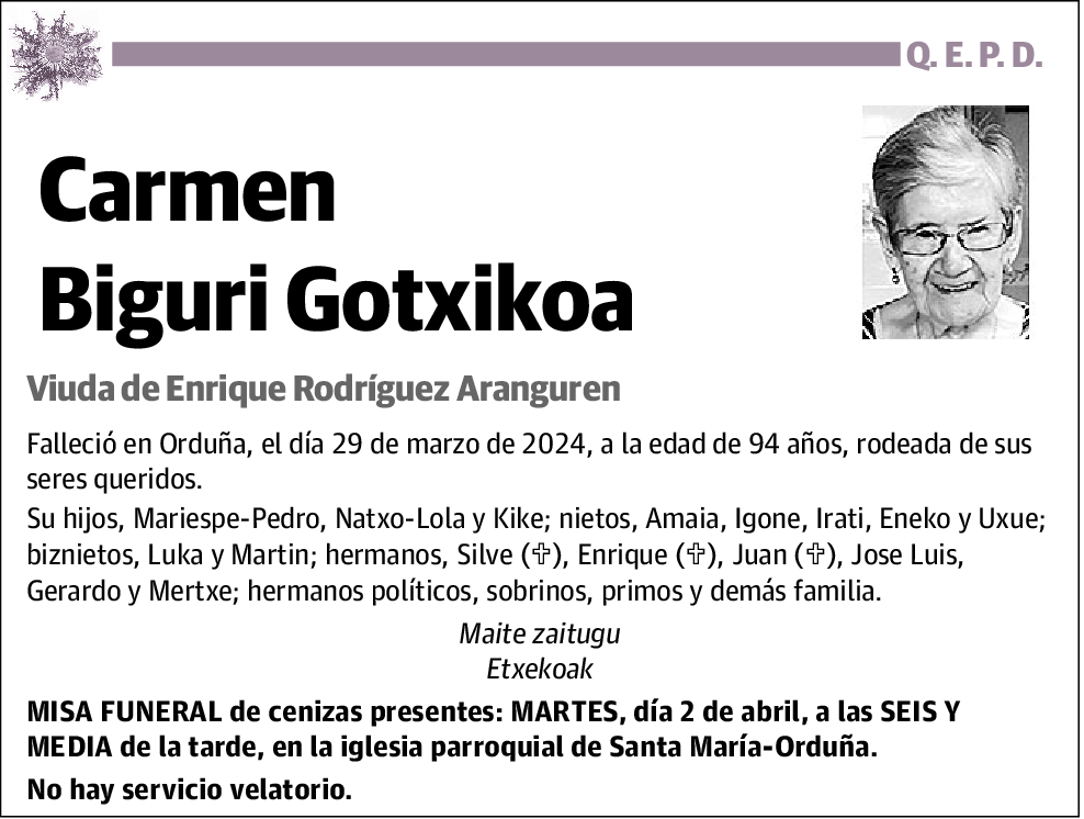 Carmen Biguri Gotxikoa