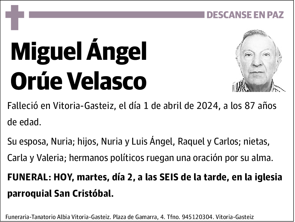 Miguel Ángel Orúe Velasco
