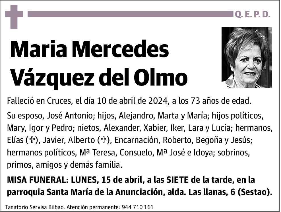 Maria Mercedes Vázquez del Olmo