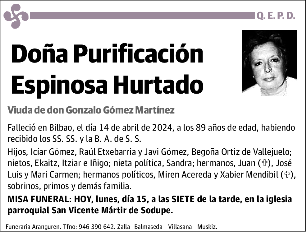 Purificación Espinosa Hurtado