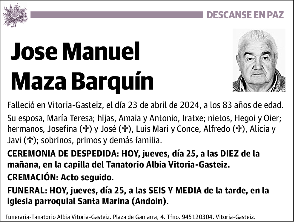 Jose Manuel Maza Barquín