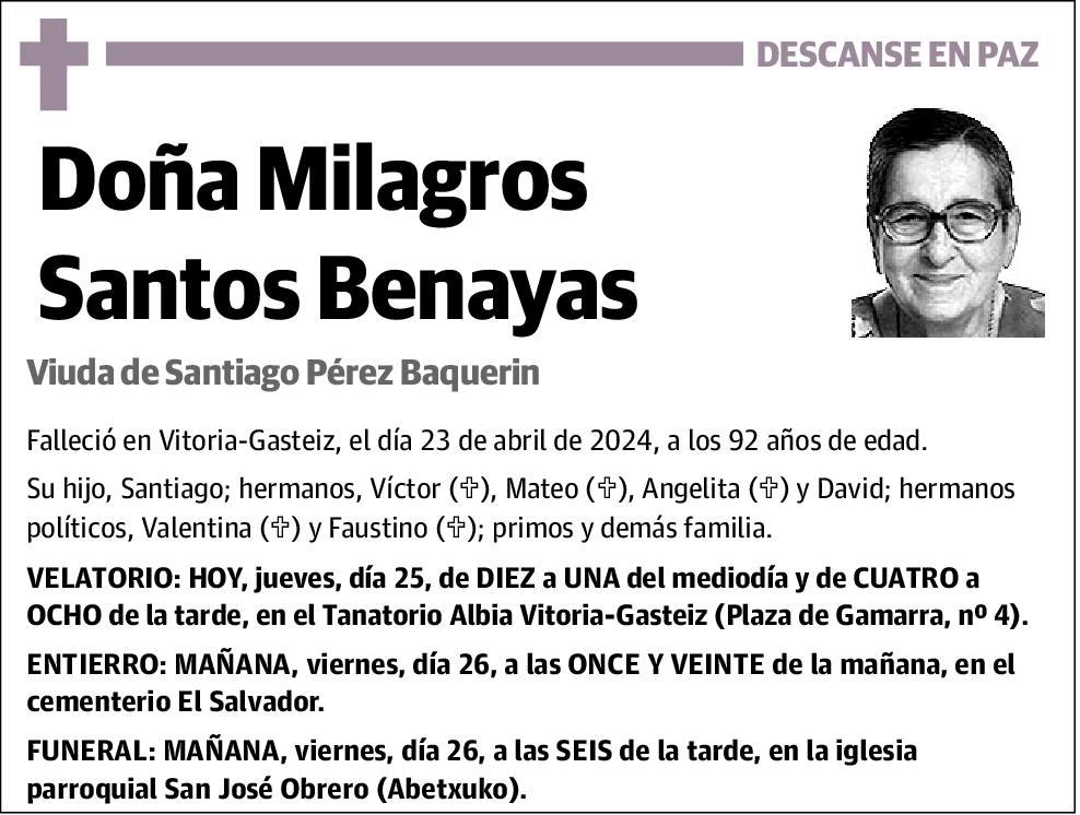Milagros Santos Benayas