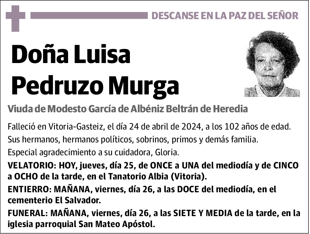 Luisa Pedruzco Murga