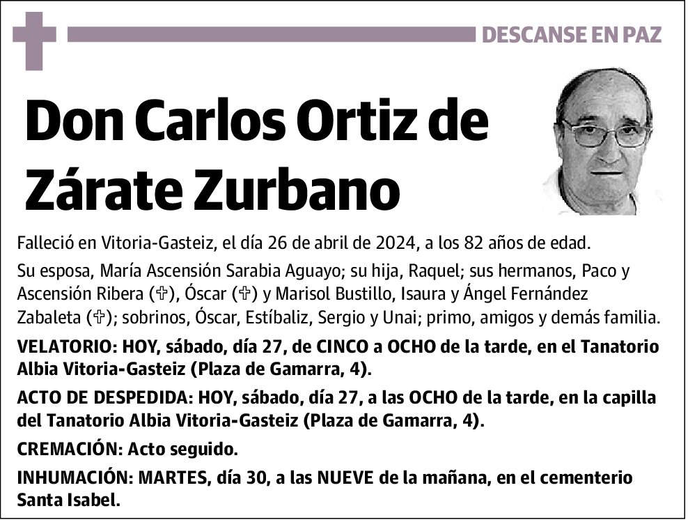 Carlos Ortiz de Zárate Zurbano