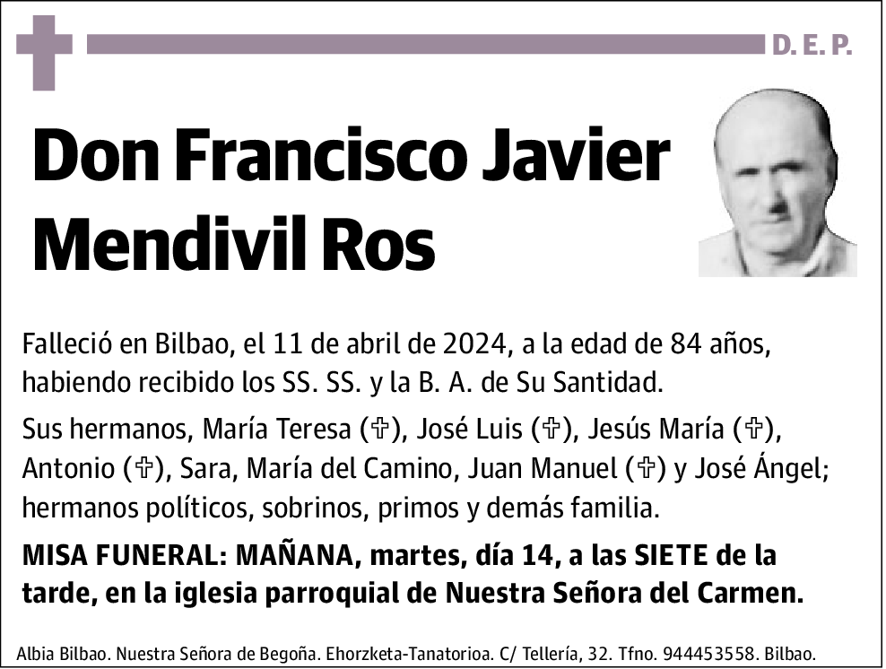 Francisco Javier Mendivil Ros
