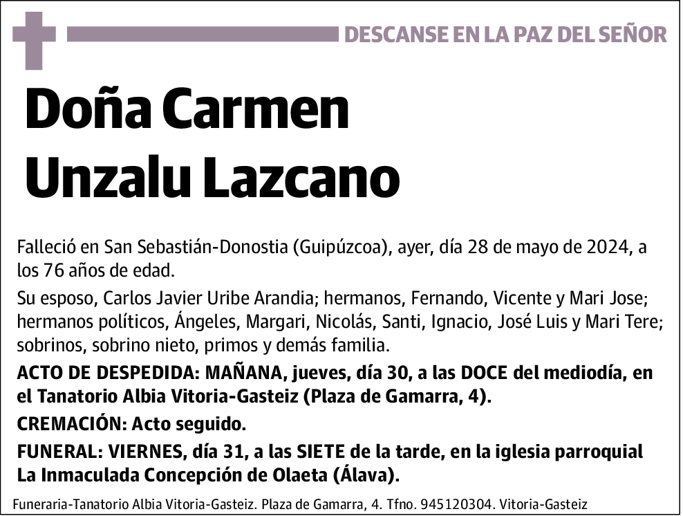 Carmen Unzalu Lazcano
