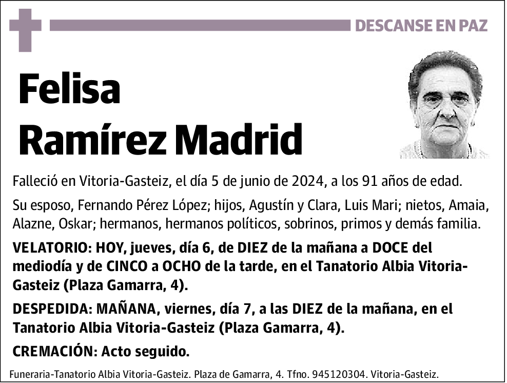 Felisa Ramírez Madrid