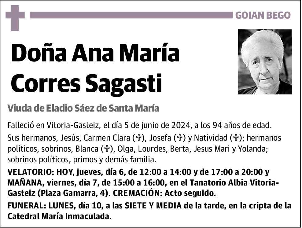 Ana María Corres Sagasti