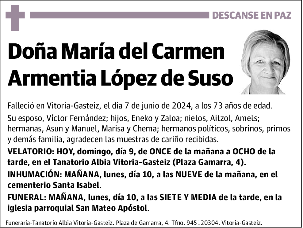 María del Carmen Armentia López de Suso