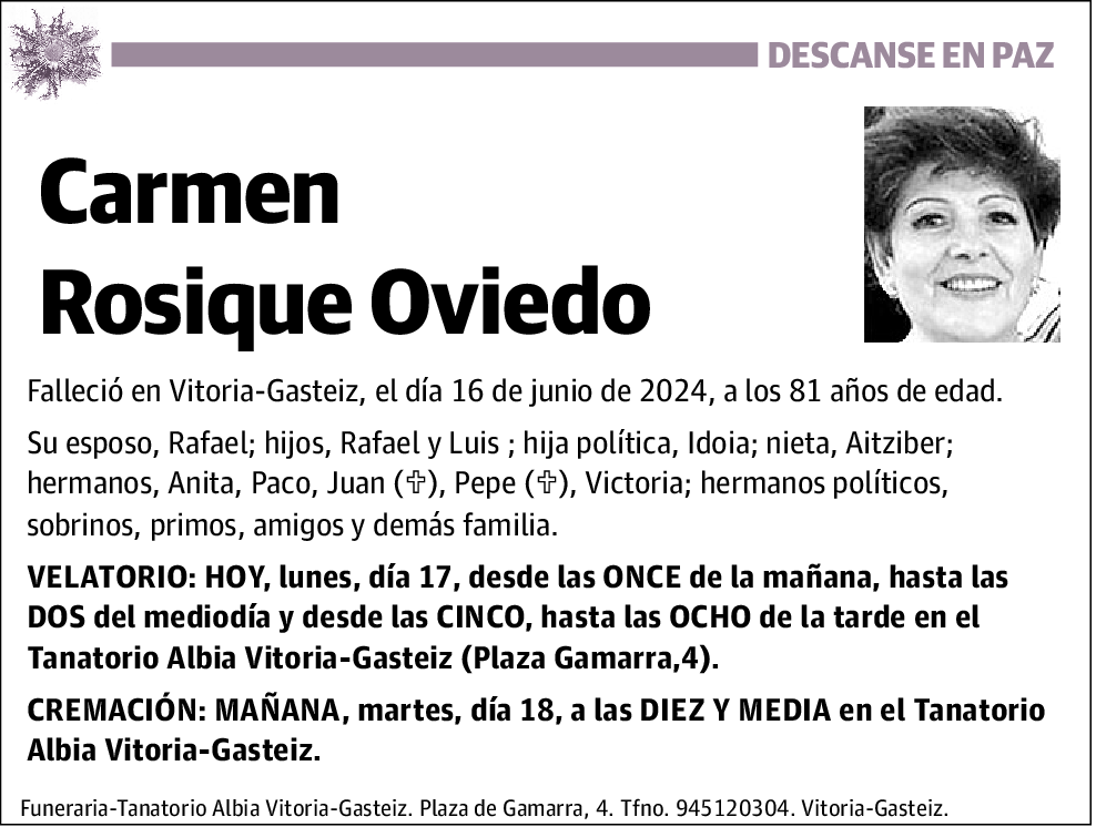 Carmen Rosique Oviedo
