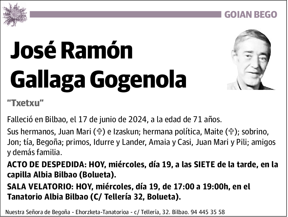 José Ramón Gallaga Gogenola