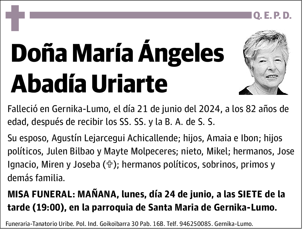 María Ángeles Abadía Uriarte