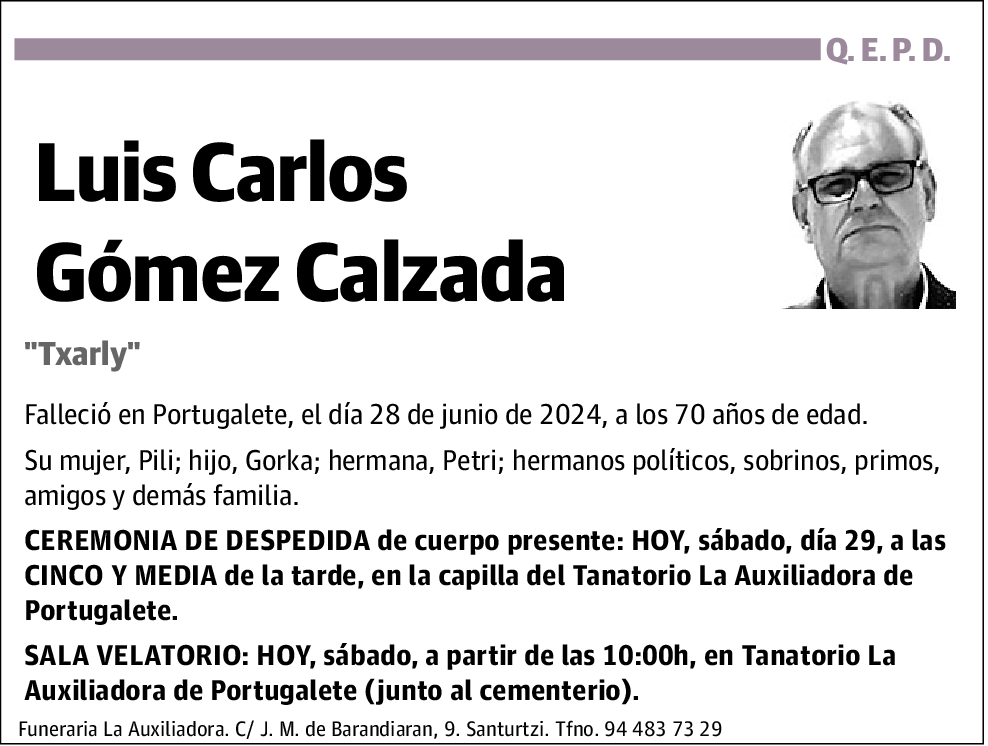 Luis Carlos Gómez Calzada