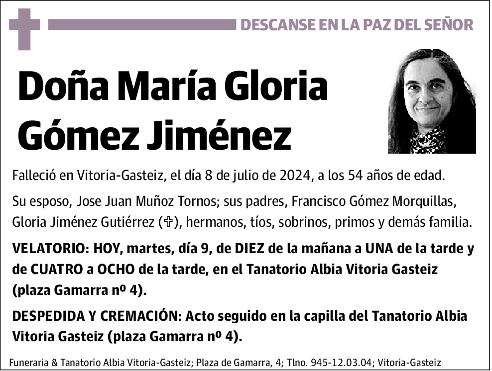 María Gloria Gómez Jiménez