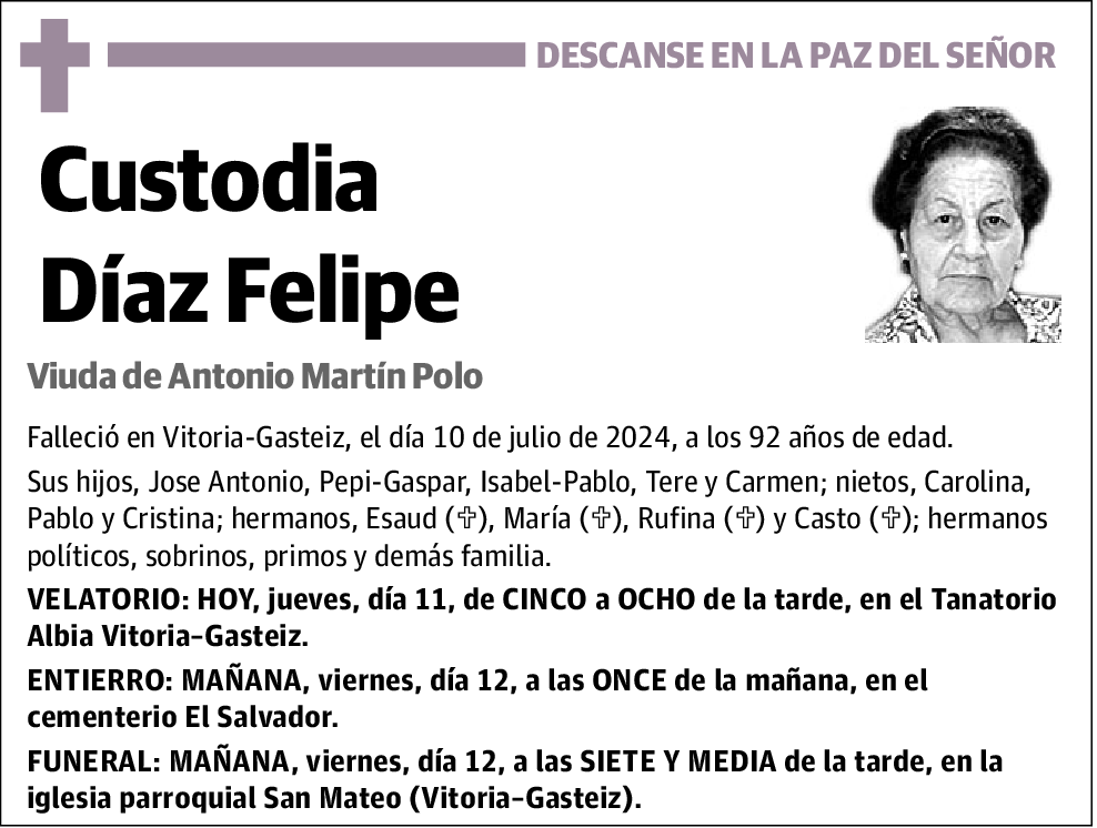 Custodia Díaz Felipe