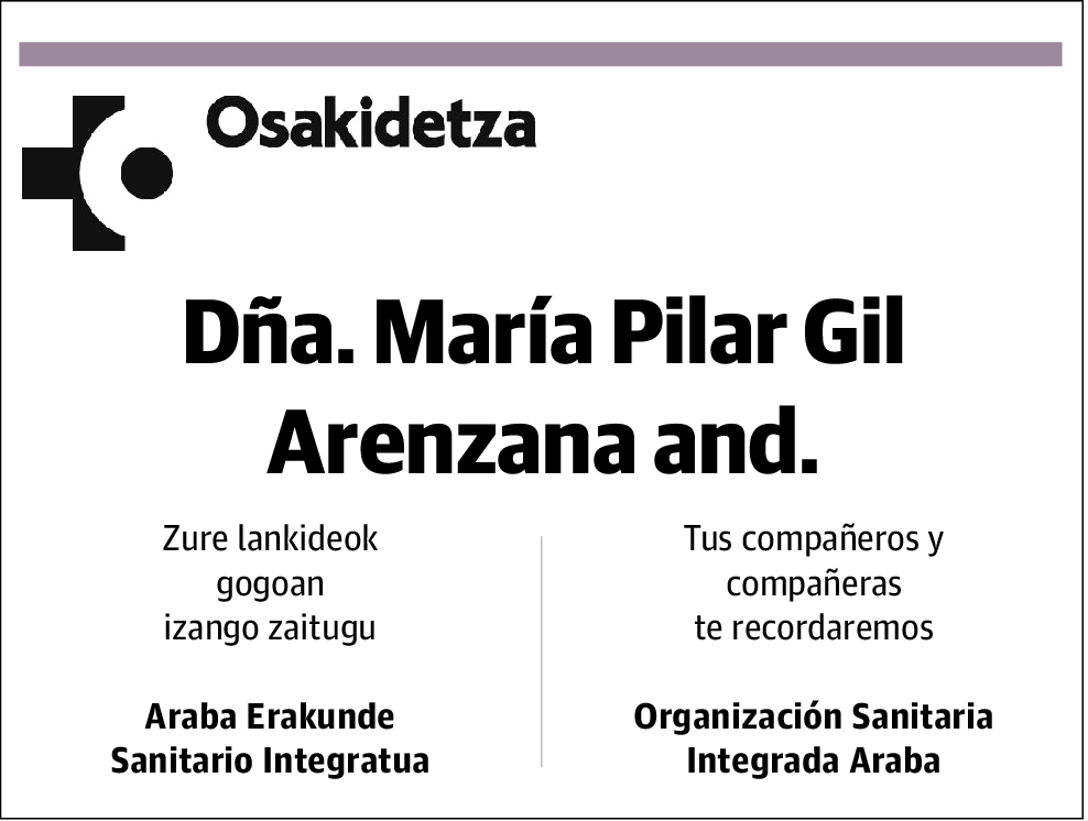María Pilar Gil Arenzana