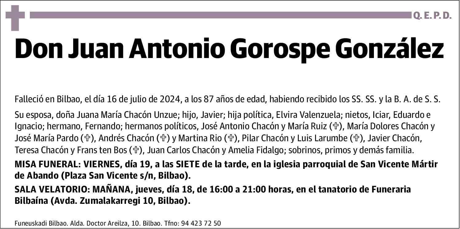Juan Antonio Gorospe González